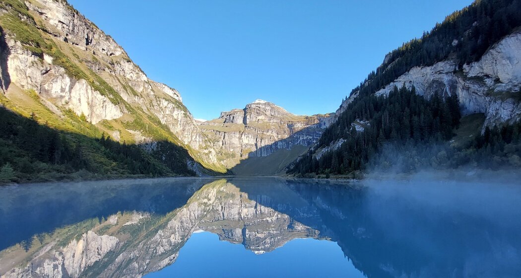 So schön kann ein Stausee sein.