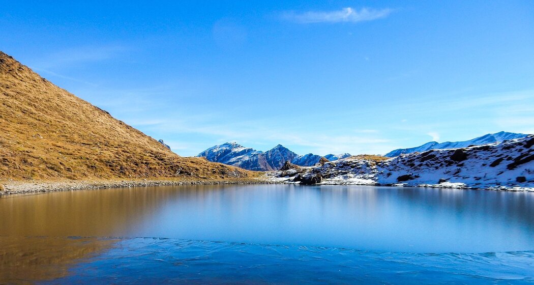 Der kleine Lag Grond ist das Tourenziel
