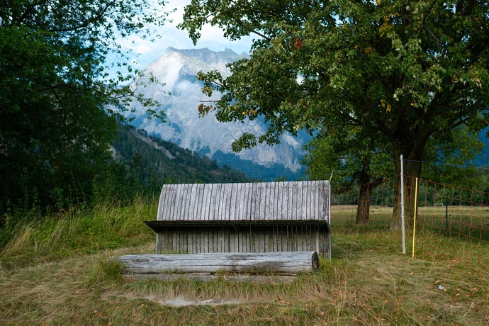 Ruhebänkli mit Blick auf Pfäfers