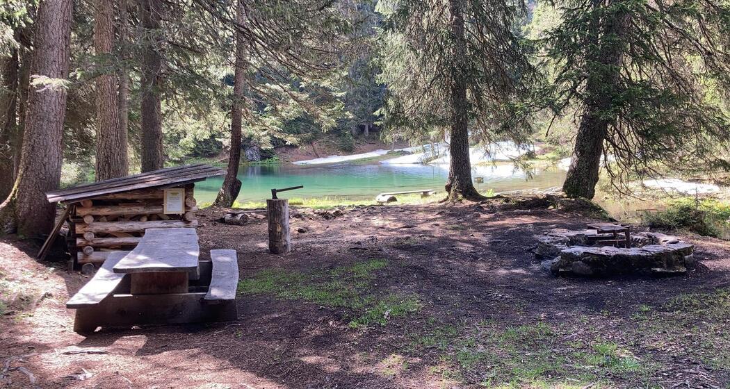 Aussicht Feuerstelle Grünsee