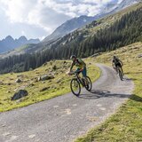 Descent from the Alp da Schlans