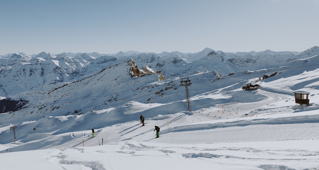 Zuoberst im Skigebiet, wunderbare Rundsicht