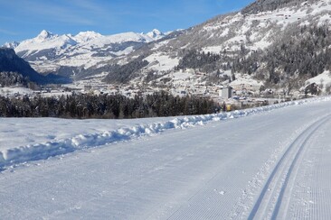 Die Loipe von Castrisch liegt in Sichtweite von Ilanz