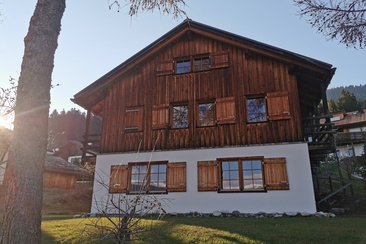 Ferienhaus Casa Seglias - Aussenansicht Sommer