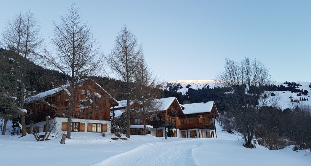 Ferienhaus Casa Seglias - Aussenansicht Winter