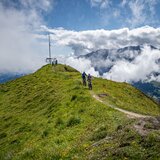 Die ersten Trailmeter vom Gipfel