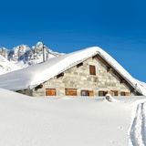 Alp Glivers en tenue d'hiver