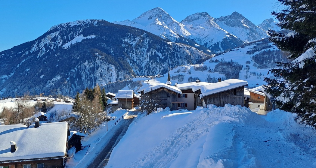 Blick zurück in Segnas