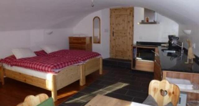 Küche und Schlafplatz