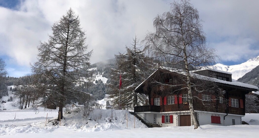 Haus im Winter