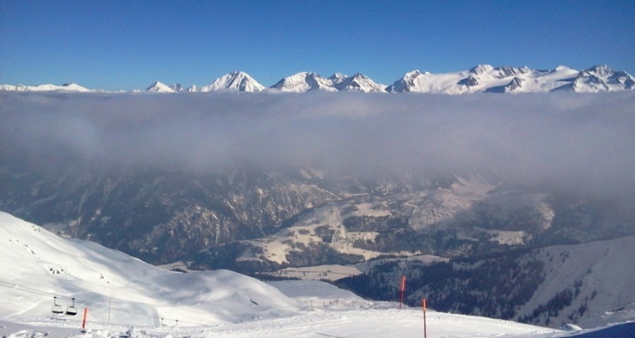 Skigebiet Disentis (Blick von Lai Alv )