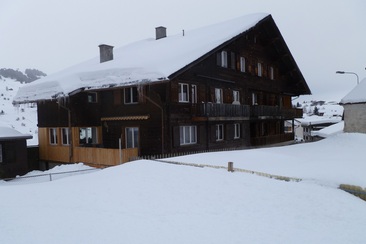 Ferienwohnung Crestas 55 - Ansicht Winter