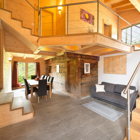 Aufenthalsbereich im neuen Teil des Berghauses