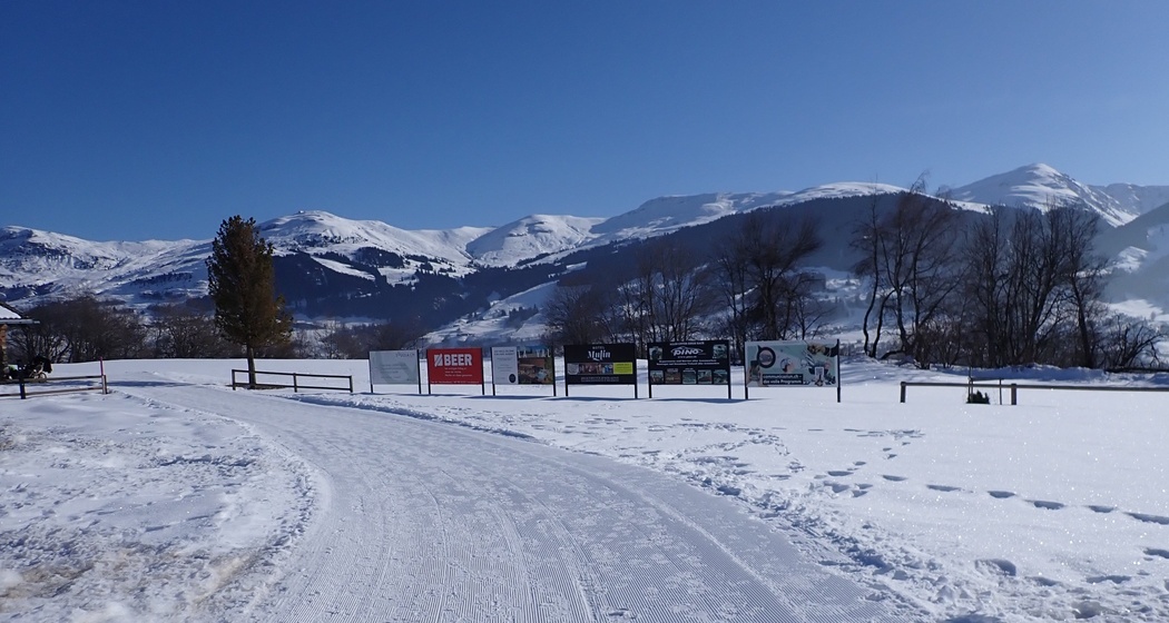 Mit Sicht in Richtung Obersaxen und Ilanz