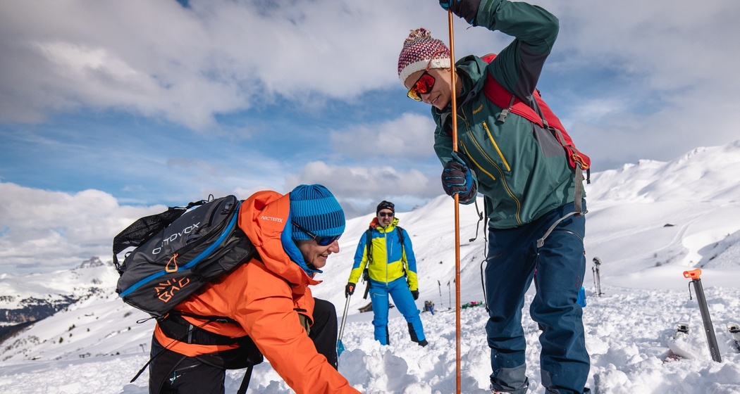 Lawinensuchfeld Fideriser Heuberge - Suche/Sondieren