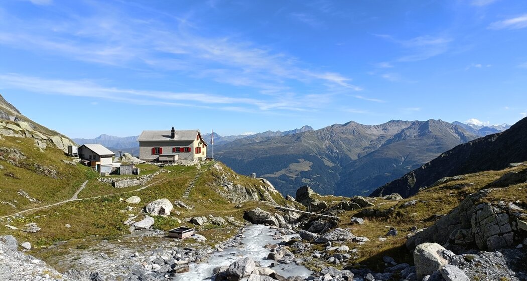 Die Puntegliahütte ist wunderschön gelegen