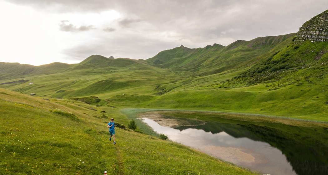 Trailrunning auf den Fideriser Heubergen mit dem Unter Clunersee