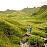 Glattwang Trail bei den Cluner Seen auf den Fideriser Heubergen