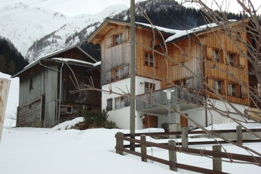 Ferienhaus Runs - Ansicht Winter