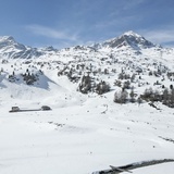 Alpine trail Alp Bondo