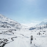 Alpine trail Alp Bondo