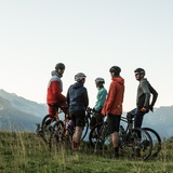 Gravelgruppe mit Aussicht