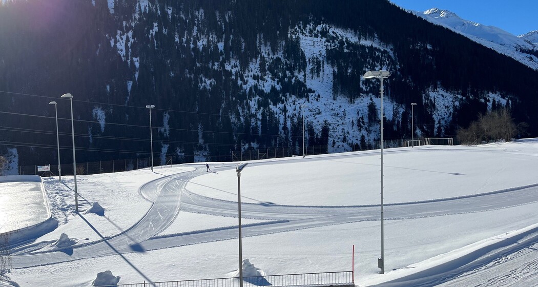 Langlauf 500m im Dorf