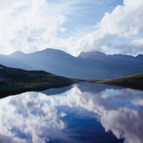 Lac Selva avec reflet des nuages