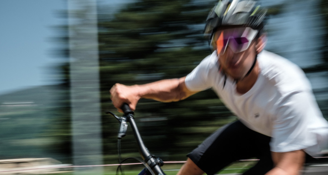 Fahrradfahrer Pumptrack