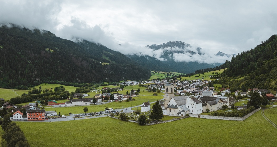 Müstair mit UNESCO Weltkulturerbe Kloster St. Johann