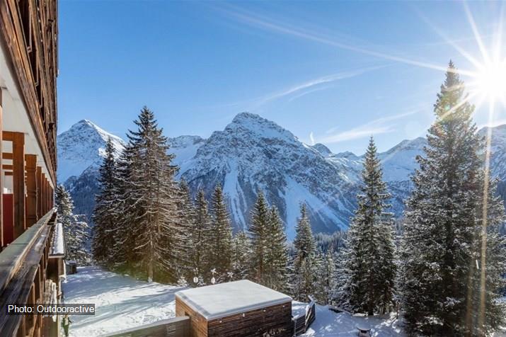 Aussicht Zimmer Blatter's Arosa Hotel