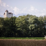Vista sul castello Gutenberg a Balzers