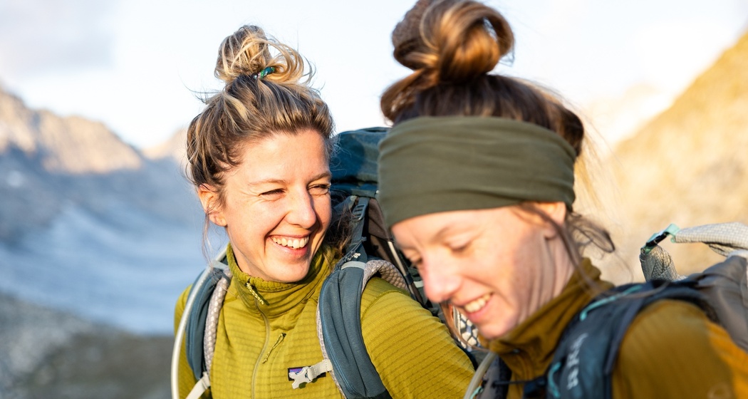 Glückliche Gesichter nach einer Übernachtung in der Hüte