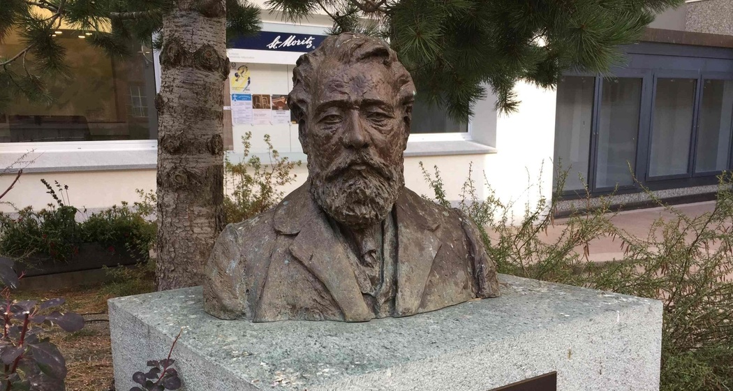 Bronze-Büste von Johannes Badrutt (oua_620279945_image)
