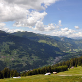 Panorama von der Saaseralp aus in Richtung Küblis