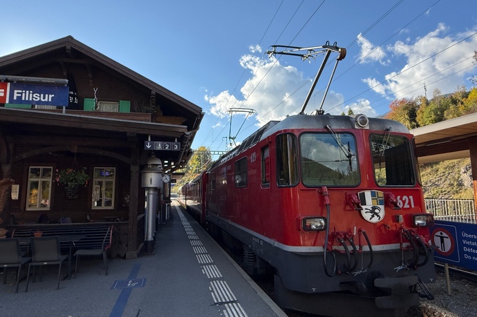 Bahnhof Filisur.