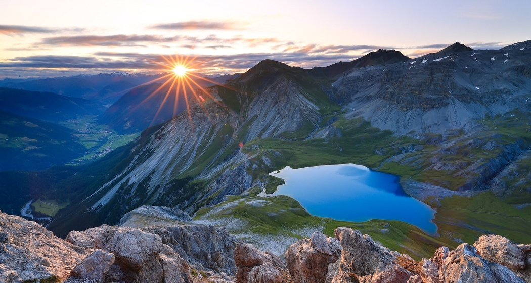 Lai da Rims mit Blick ins Val Müstair