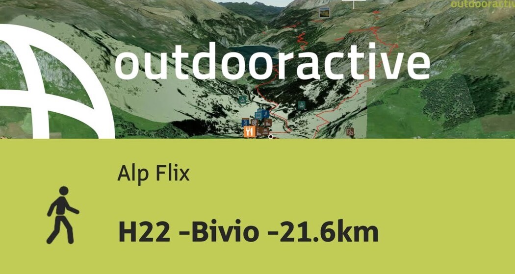 Wanderung in Val Surses Savognin Bivio: H22 -Bivio -21.6km