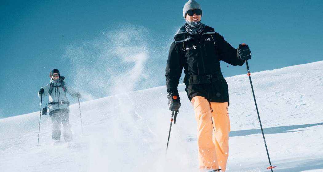 Schneeschuhlaufen am Segnesboden in Flims Laax.