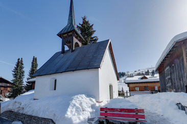 Winter Kapelle St. Jakob Misanenga, Obersaxen