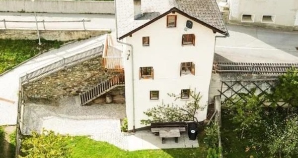 Haus mit Garten von oben