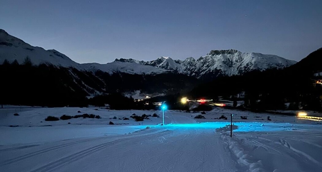 Stirnlampenloipe Pontresina