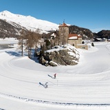 Cross-country skiing skill course Silvaplana