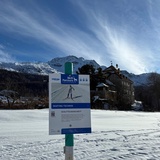 Cross-country skiing skill course Silvaplana