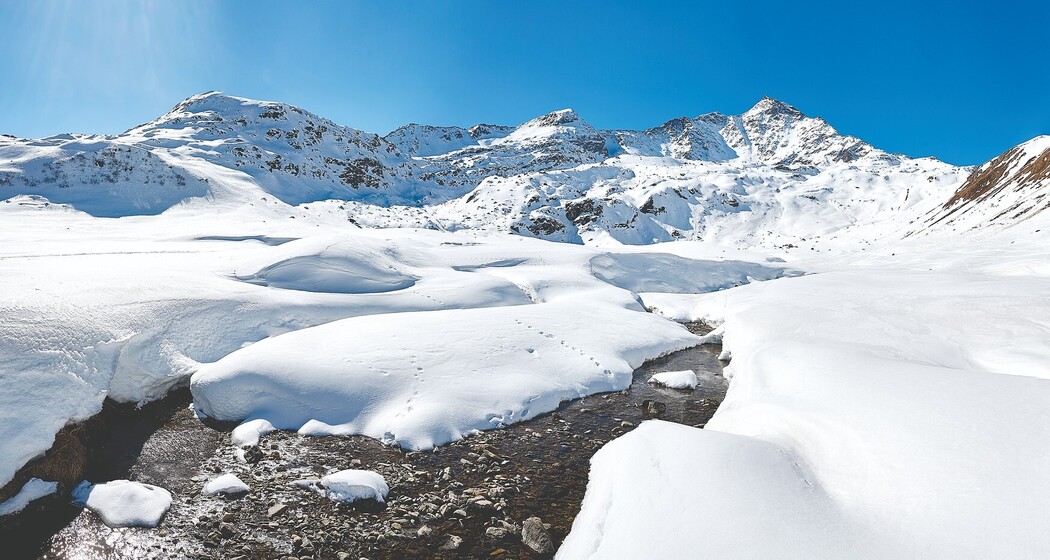 Splügenpass im Winter