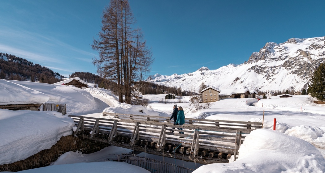 Winterwandern im Val Fex