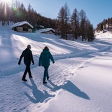 Escursione invernale nel Val Fex, direzione Muotta da Güvè