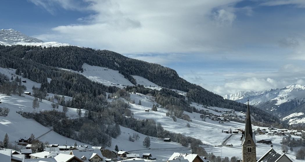 Ferienwohnung Schnaggabial - Aussicht Winter
