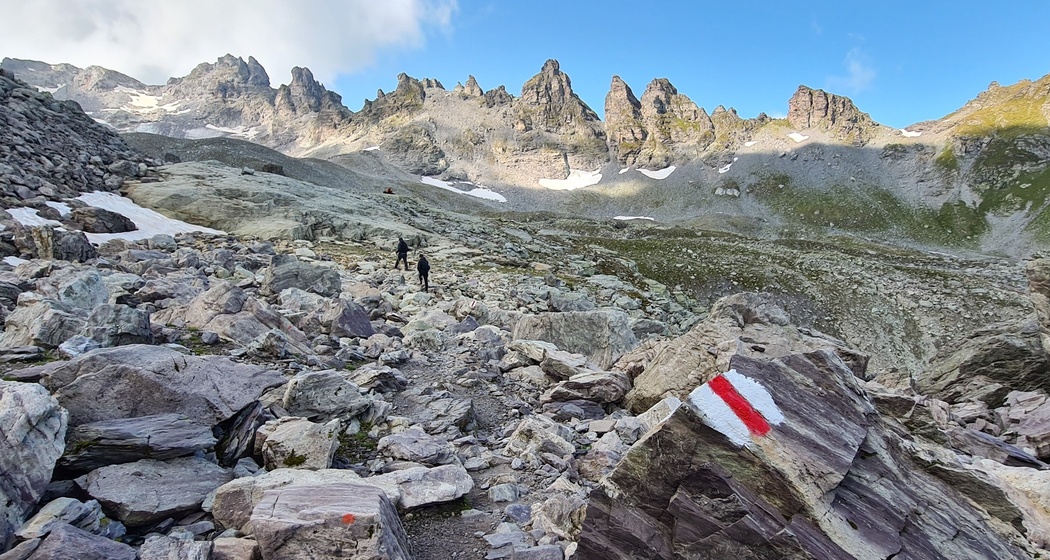 Weg nach dem Wildsee in Richtung Hochwart