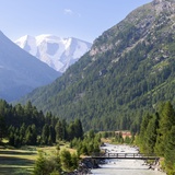 View towards Morteratsch and Piz Palü